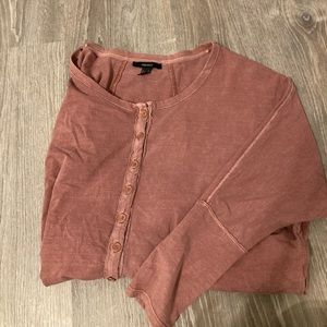 Pink button up shirt